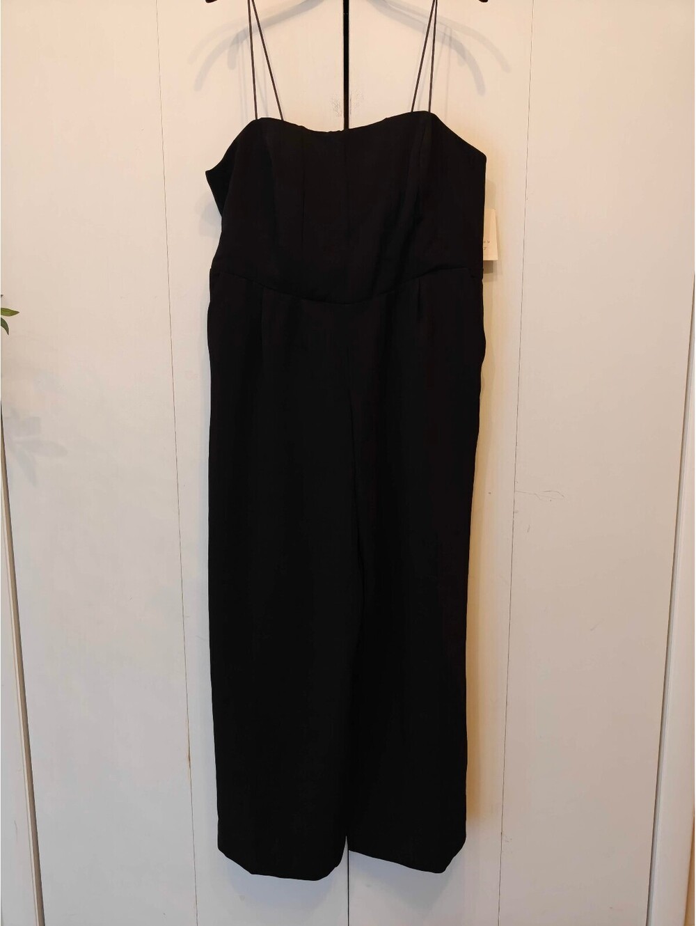 A New Day | Open Shoulder Black Wide Laeg Jumpsuit | Size 1X